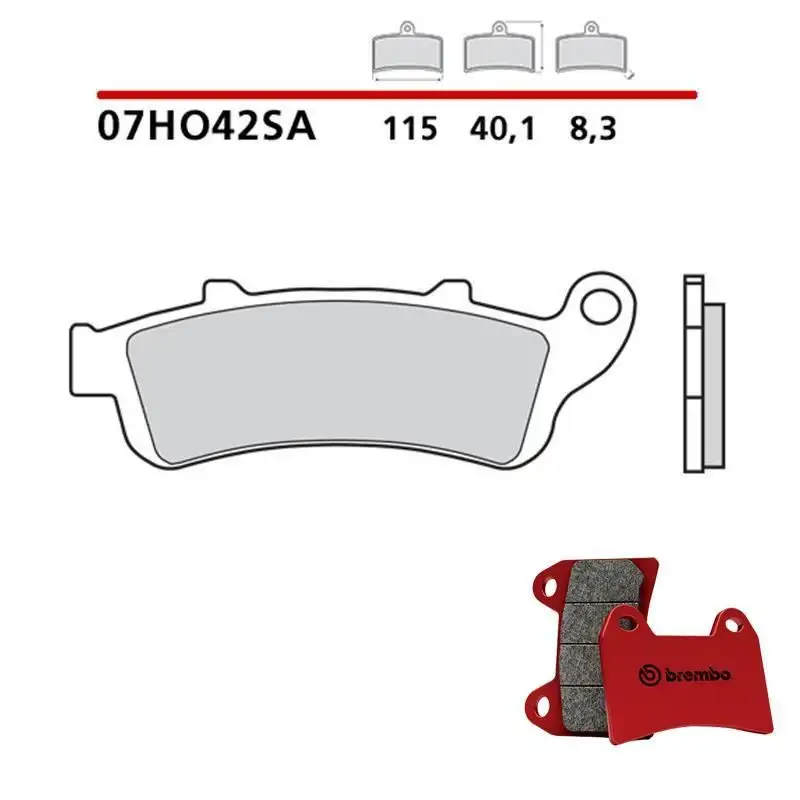 Pastiglie freno anteriori Brembo per kawasaki en vulcan s abs 650 15-23 - Mescola SA sinterizzata Strada 07HO42SA