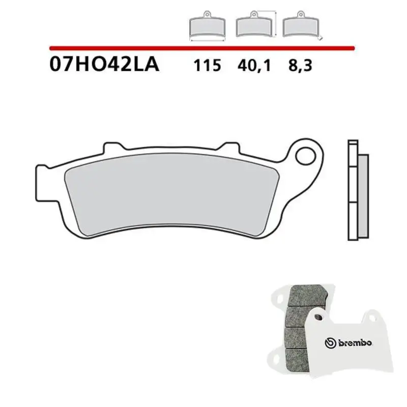 Pastiglie freno anteriori Brembo per kawasaki en vulcan s cafe 650 17-20 - Mescola LA sinterizzata Strada 07HO42LA