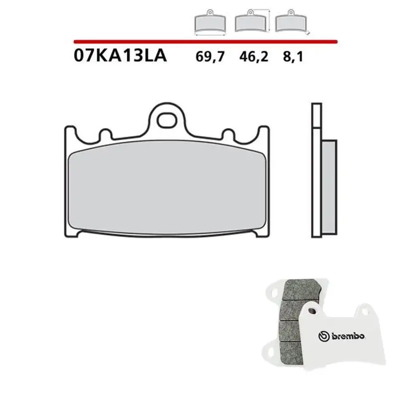 Pastiglie freno anteriori Brembo per kawasaki gpz r 900 90-96 - Mescola LA sinterizzata Strada 07KA13LA
