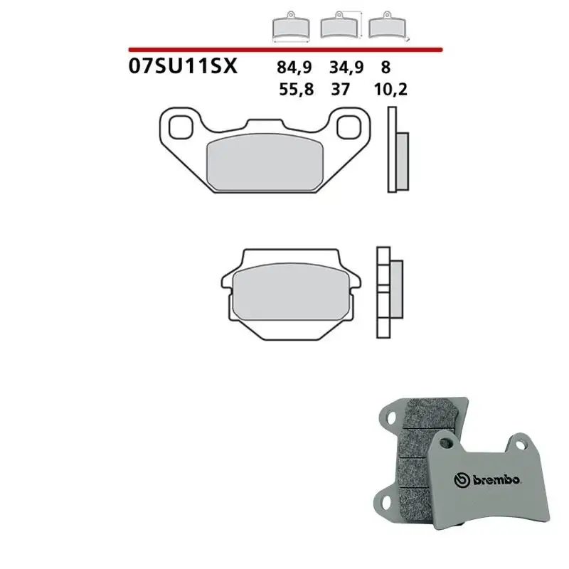 Pastiglie freno anteriori Brembo per kawasaki kfx mojave 250 2004 - Mescola SX sinterizzata 07SU11SX