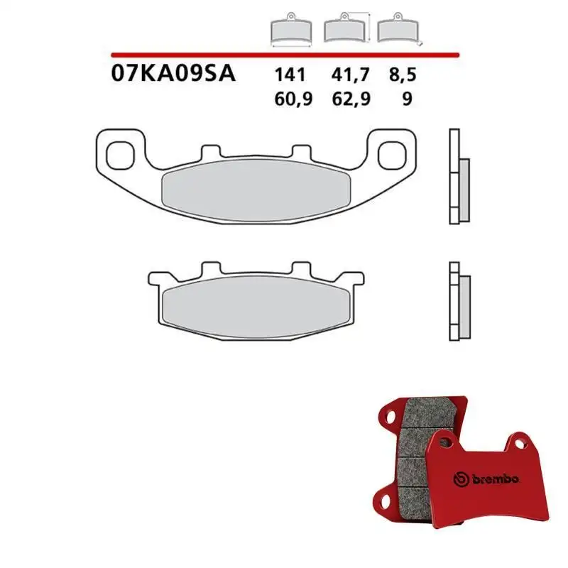 Pastiglie freno anteriori Brembo per kawasaki kl tengai 650 89-92 - Mescola SA sinterizzata Strada 07KA09SA