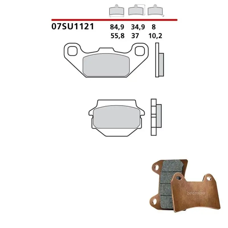 Pastiglie freno anteriori Brembo per kawasaki ksf mojave 250 94-03 - Mescola primo equipaggiamento 07SU1121