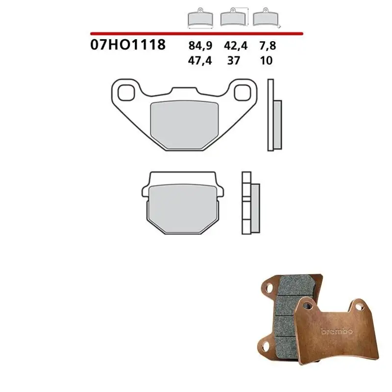 Pastiglie freno anteriori Brembo per kawasaki ksr 80 90-91 - Mescola primo equipaggiamento 07HO1118