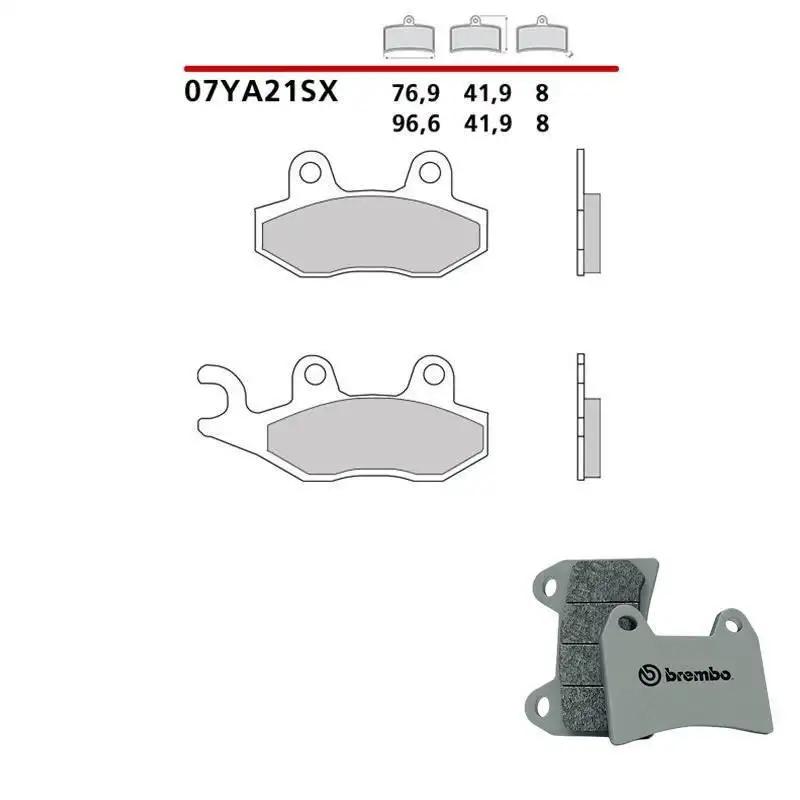 Pastiglie freno anteriori Brembo per kawasaki kvf brute force 650 12-14 - Mescola SX sinterizzata 07YA21SX