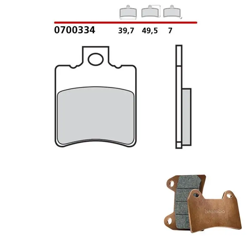 Pastiglie freno anteriori Brembo per Piaggio Zip 50 95-96 - Mescola primo equipaggiamento 0700334