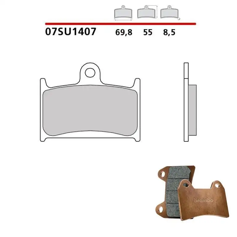 Pastiglie freno anteriori Brembo per triumph baby speed 600 03-04 - Mescola primo equipaggiamento 07SU1407