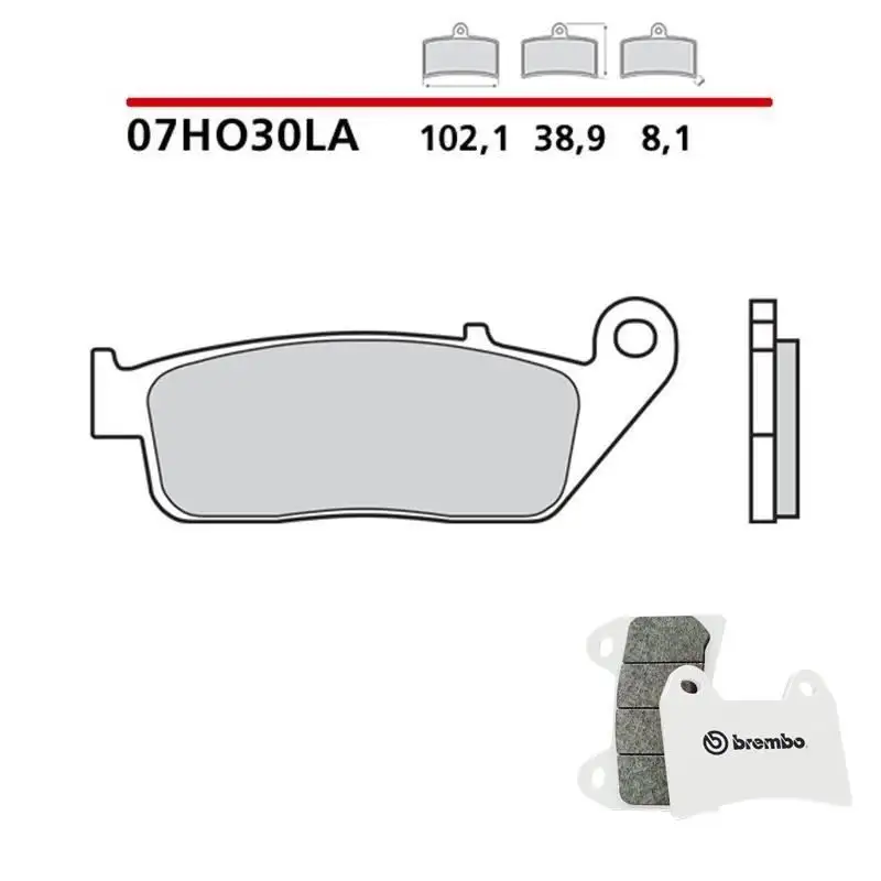 Pastiglie freno anteriori Brembo per triumph bonneville se steve mcqueen 865 2012 - Mescola LA sinterizzata Strada 07HO30LA