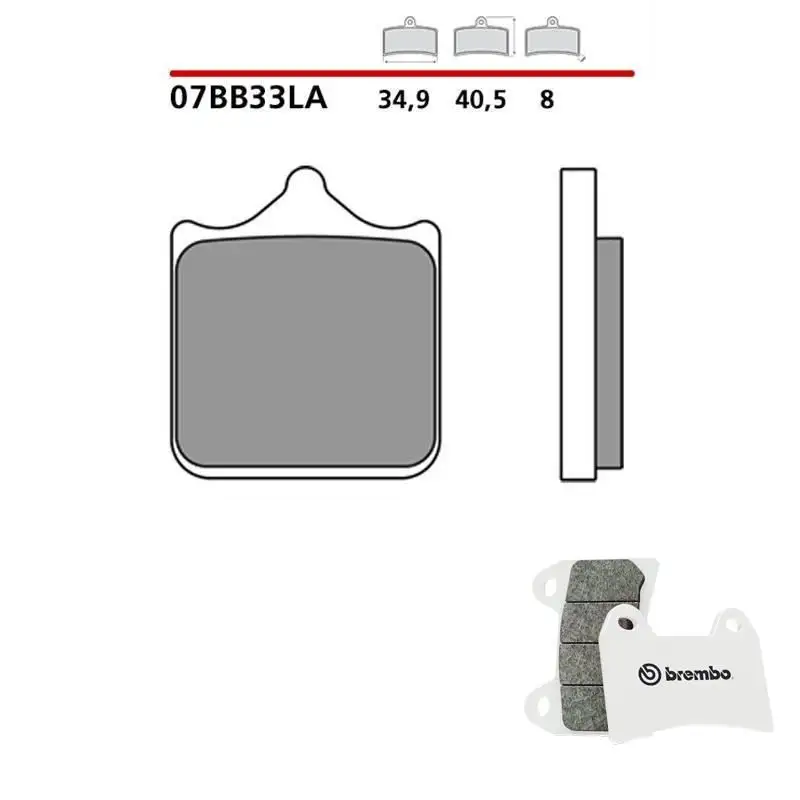 Pastiglie freno anteriori Brembo per triumph speed triple r 94 abs 1050 15-16 - Mescola LA sinterizzata Strada 07BB33LA