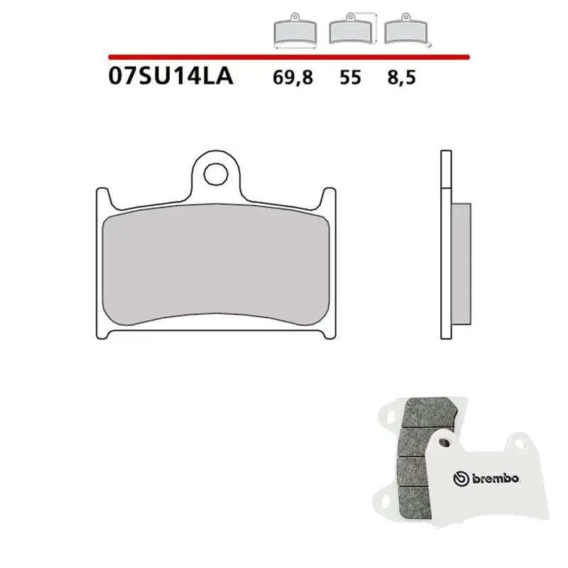 Pastiglie freno anteriori Brembo per Triumph Sprint ST 1050 05-10 - Mescola LA sinterizzata Strada 07SU14LA