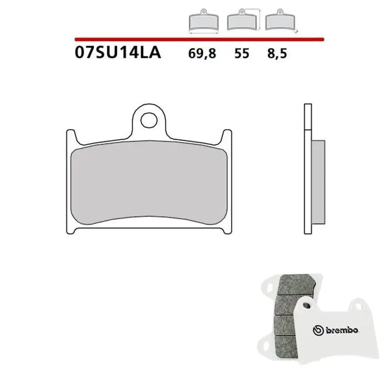 Pastiglie freno anteriori Brembo per Triumph Sprint ST 1050 ABS 05-10 - Mescola LA sinterizzata Strada 07SU14LA