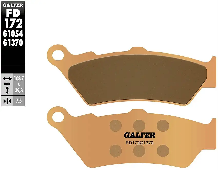 Pastiglie freno anteriori Galfer per BMW F 700 GS 2013 - Mescola G1370 sinterizzata strada FD172G1370