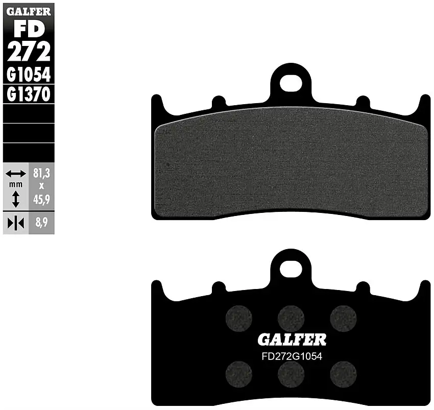 Pastiglie freno anteriori Galfer per BMW K 1200 LT 01-09 - Mescola G1054 semimetallica FD272G1054