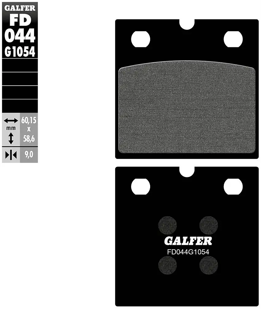 Pastiglie freno anteriori Galfer per BMW R 100 GS 88-94 - Mescola G1054 semimetallica FD044G1054