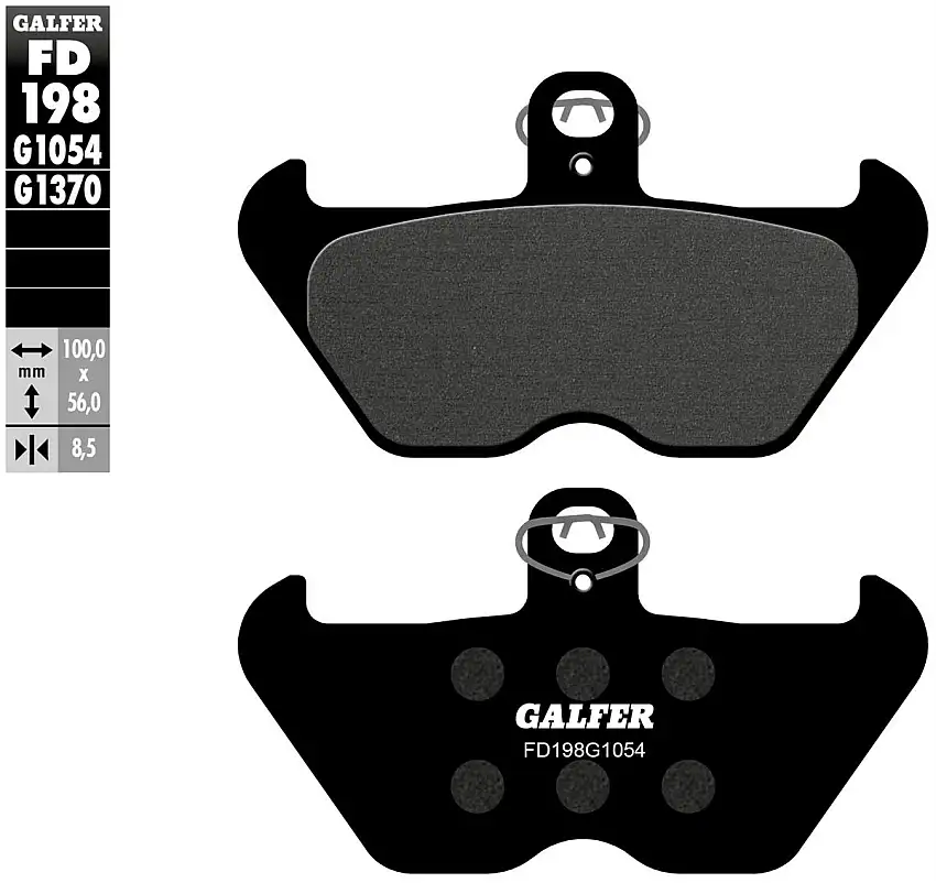 Pastiglie freno anteriori Galfer per BMW R 1100 GS ABS 1994 - Mescola G1054 semimetallica FD198G1054