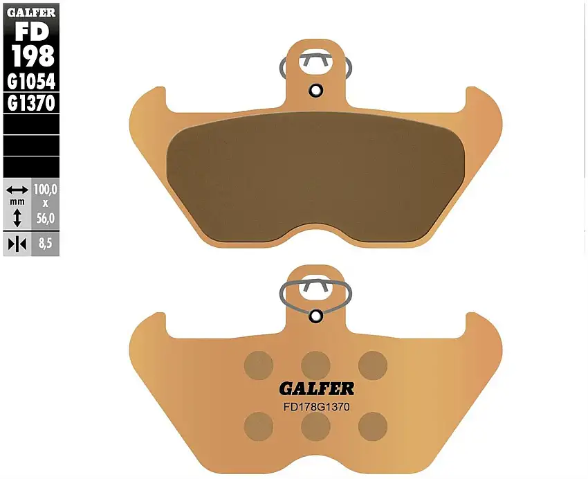 Pastiglie freno anteriori Galfer per BMW R 1100 S 98-00 - Mescola G1370 sinterizzata strada FD198G1370