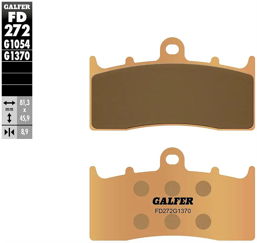 Pastiglie freno anteriori Galfer per BMW R 1200 R 06-14 - Mescola G1370 sinterizzata strada FD272G1370