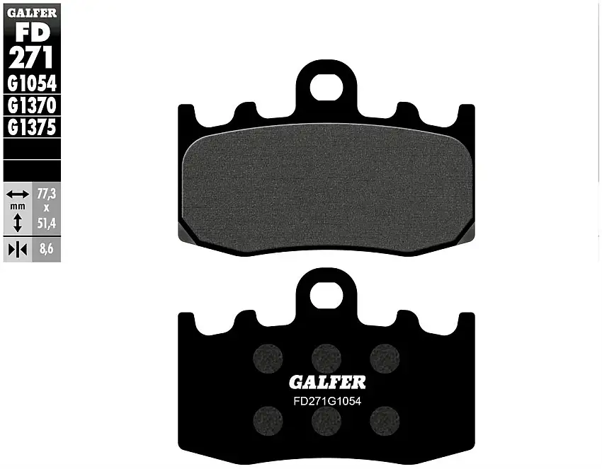 Pastiglie freno anteriori Galfer per BMW R 850 R 2001 - Mescola G1054 semimetallica FD271G1054