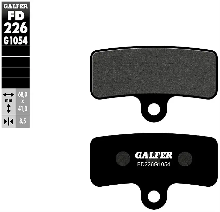 Pastiglie freno anteriori Galfer per buell special m2 cyclone 1200 2000 - Mescola G1054 semimetallica FD226G1054