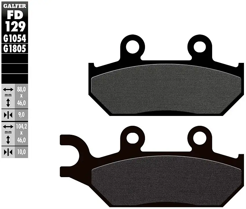 Pastiglie freno anteriori Galfer per cagiva canyon 600 1995 - Mescola G1054 semimetallica FD129G1054