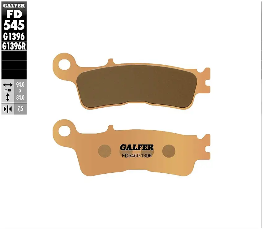 Pastiglie freno anteriori Galfer per Fantic XEF 250 21-23 - Mescola G1396 sinterizzata offroad FD545G1396