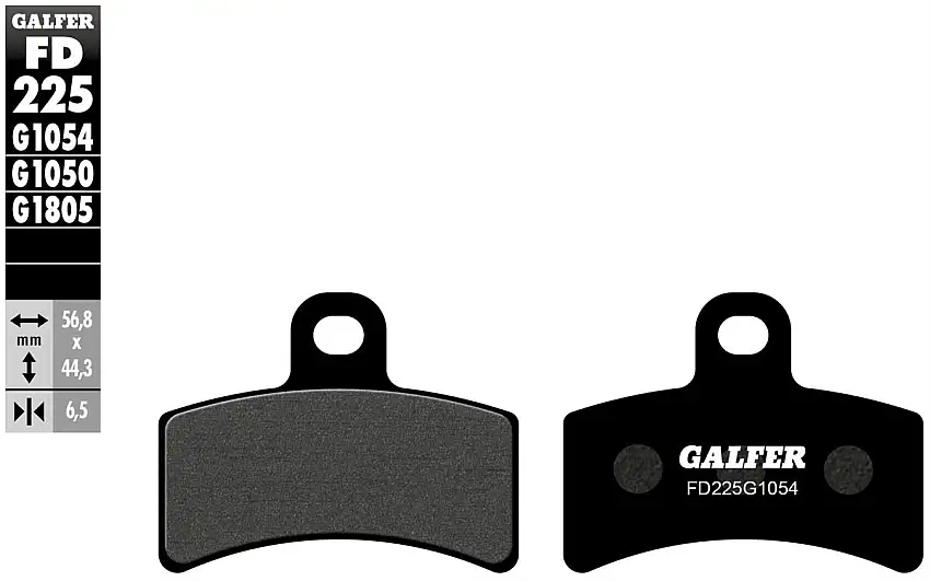 Pastiglie freno anteriori Galfer per GasGas TXT 280 00-02 - Mescola G1054 semimetallica FD225G1054