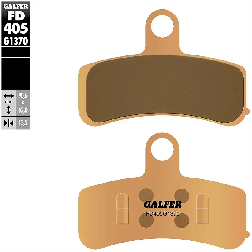 Pastiglie freno anteriori Galfer per harley davidson fxcw rocker 1450 2008 - Mescola G1370 sinterizzata strada FD405G1370