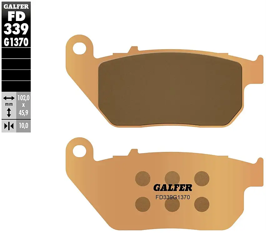 Pastiglie freno anteriori Galfer per harley davidson xl883r 883 roadster 2013 - Mescola G1370 sinterizzata strada FD339G1370