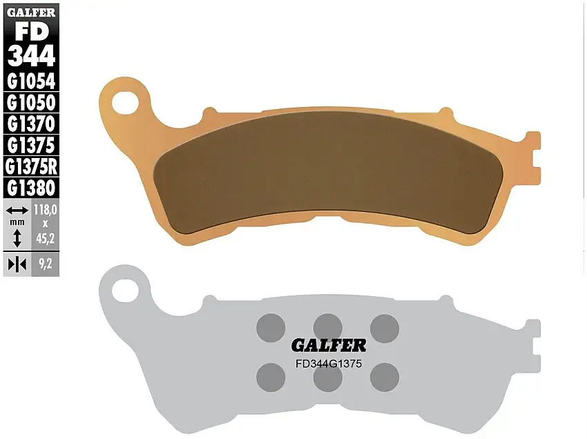 Pastiglie freno anteriori Galfer per Honda CB 1100 2013 - Mescola G1375 sinterizzata sport FD344G1375