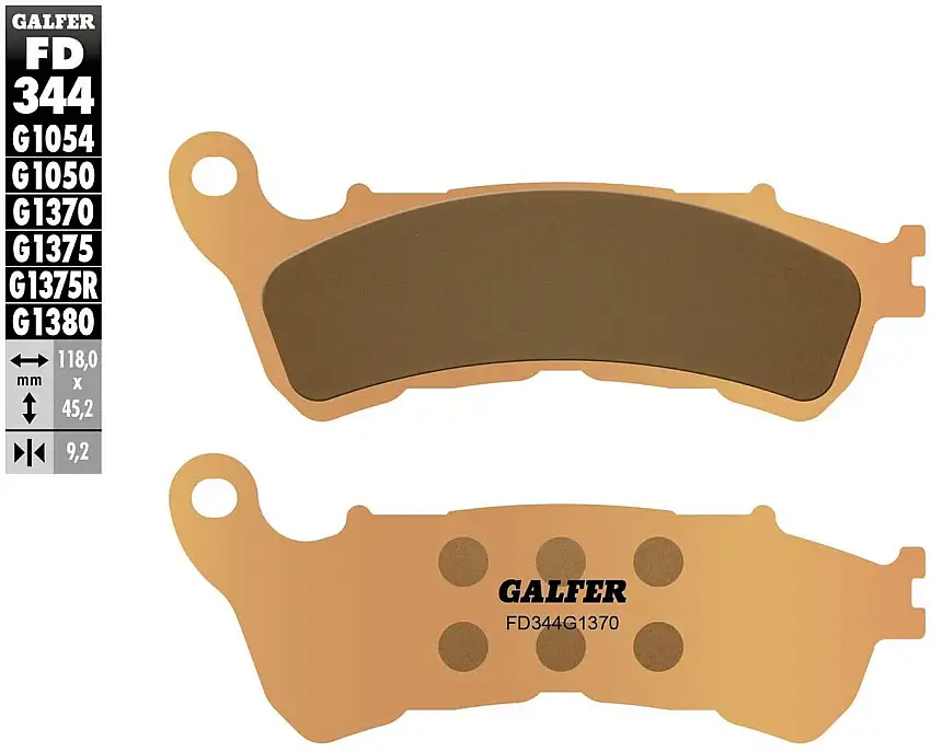 Pastiglie freno anteriori Galfer per Honda CB 1300 S 2010 - Mescola G1370 sinterizzata strada FD344G1370