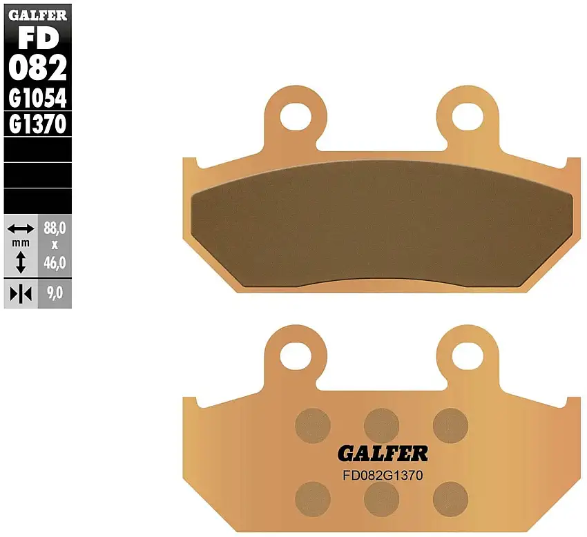 Pastiglie freno anteriori Galfer per honda cb 250 88-91 - Mescola G1370 sinterizzata strada FD082G1370