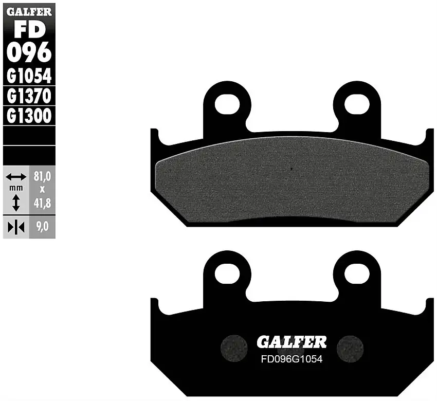 Pastiglie freno anteriori Galfer per Honda CBR 250 R 87-10 - Mescola G1054 semimetallica FD096G1054