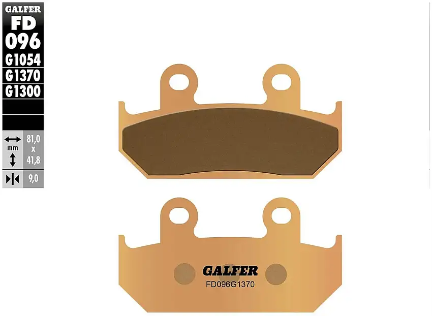 Pastiglie freno anteriori Galfer per Honda CBR 250 R 87-10 - Mescola G1370 sinterizzata strada FD096G1370
