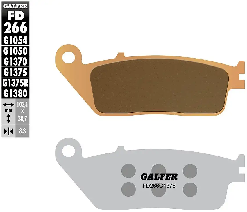 Pastiglie freno anteriori Galfer per Honda CBR 600 F 95-98 | 2011 - Mescola G1375 sinterizzata sport FD266G1375
