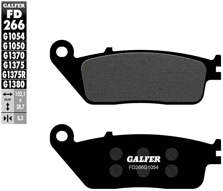 Pastiglie freno anteriori Galfer per Honda CBR 650 F ABS 2014 - Mescola G1054 semimetallica FD266G1054
