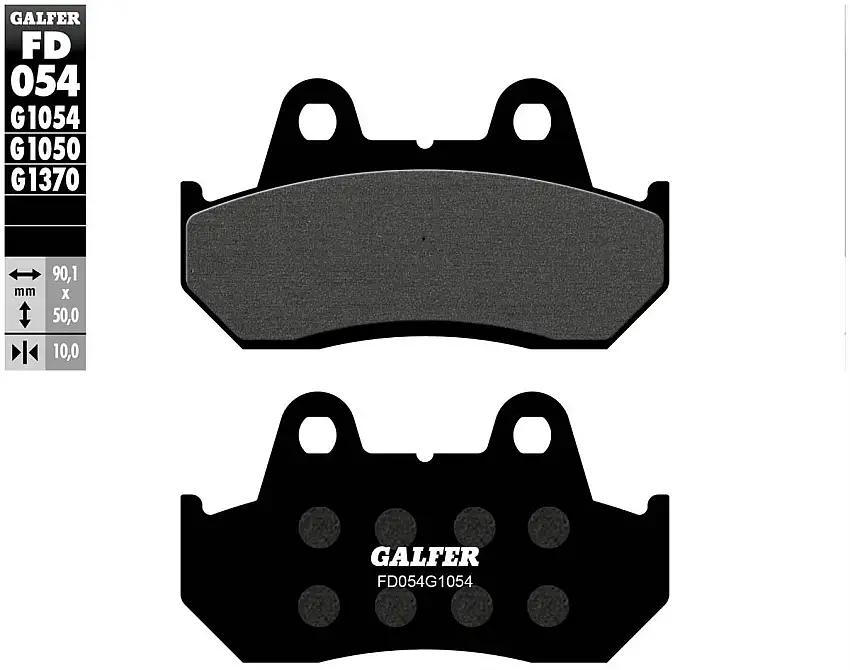 Pastiglie freno anteriori Galfer per Honda NS 400 r 1985 - Mescola G1054 semimetallica FD054G1054
