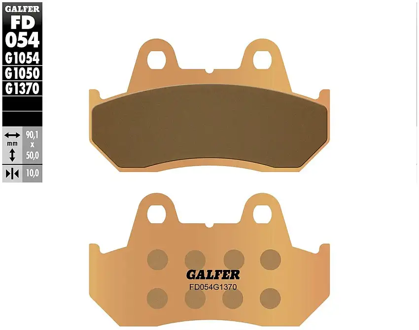 Pastiglie freno anteriori Galfer per Honda XL 600 V Transalp 87-90 - Mescola G1370 sinterizzata strada FD054G1370