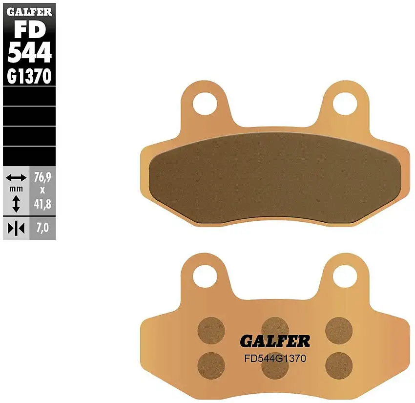 Pastiglie freno anteriori Galfer per hyosung gt 250 pi 2013 - Mescola G1370 sinterizzata strada FD544G1370