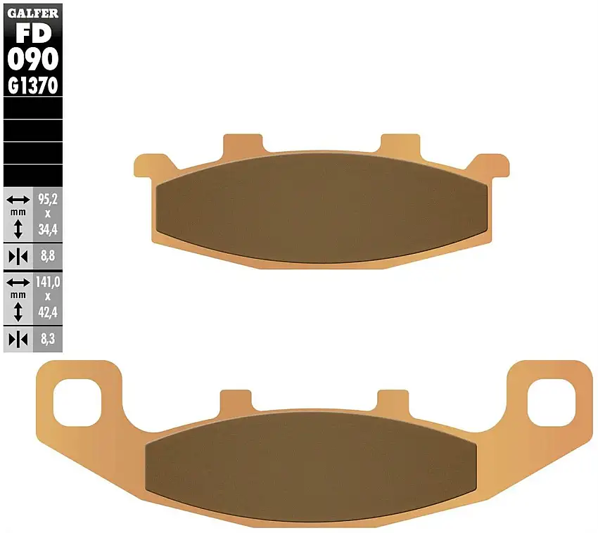 Pastiglie freno anteriori Galfer per kawasaki gpx 600 r 1988 - Mescola G1370 sinterizzata strada FD090G1370