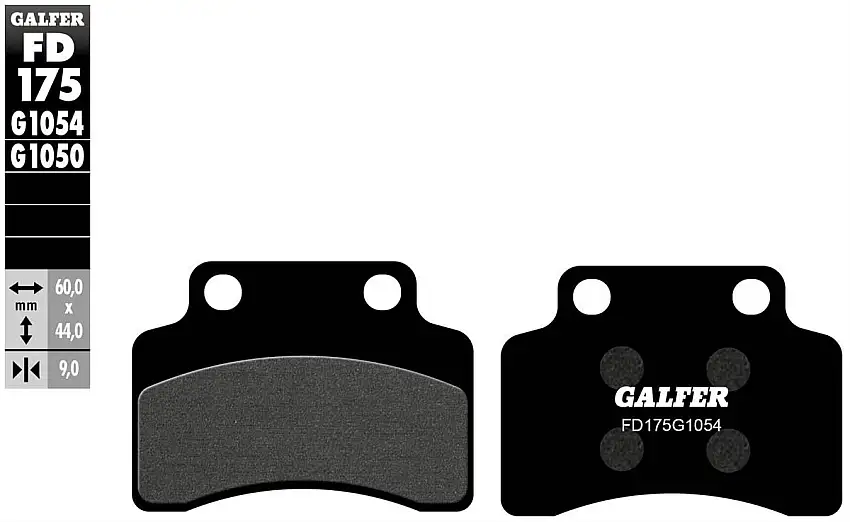 Pastiglie freno anteriori Galfer per keeway matrix 125 2007 - Mescola G1054 semimetallica FD175G1054