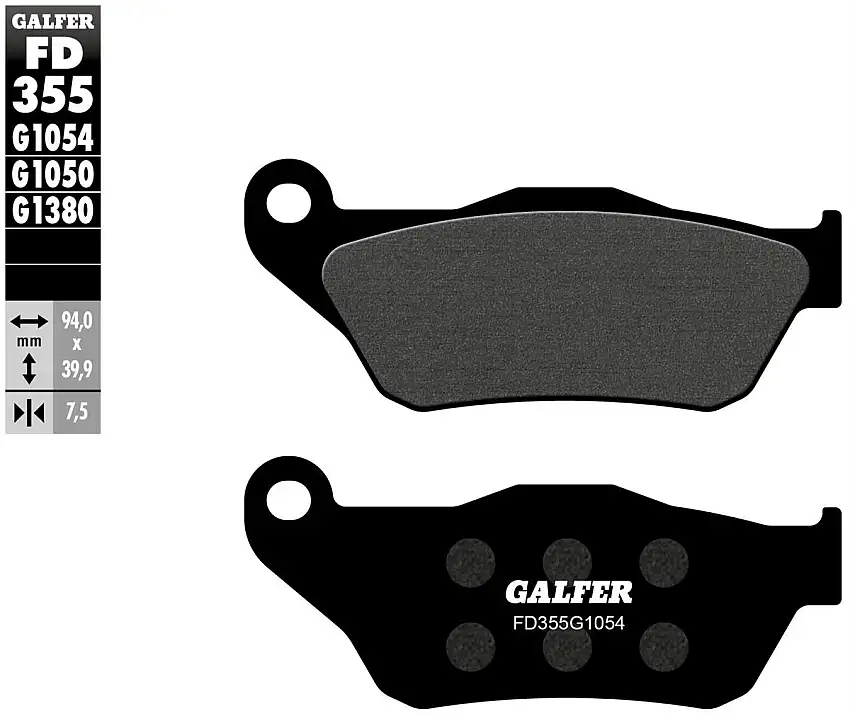 Pastiglie freno anteriori Galfer per MBK Skycruiser 125 06-09 - Mescola G1054 semimetallica FD355G1054