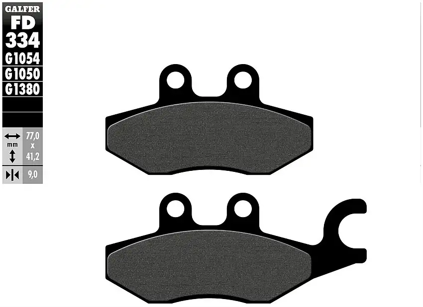Pastiglie freno anteriori Galfer per Piaggio X Evo 400 2008 - Mescola G1054 semimetallica FD334G1054