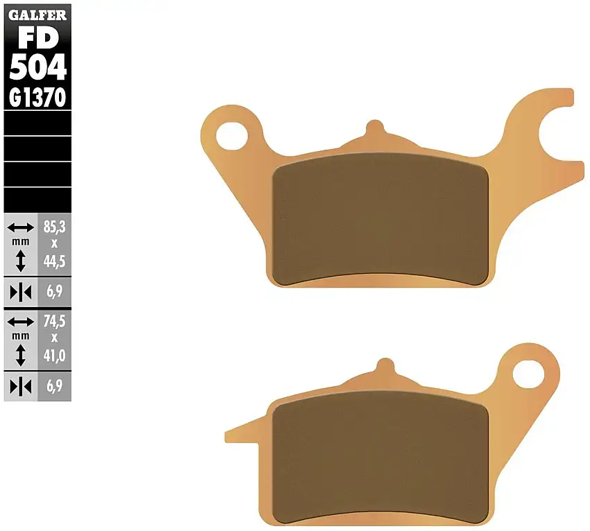 Pastiglie freno anteriori Galfer per suzuki address 110 2020 - Mescola G1370 sinterizzata strada FD504G1370
