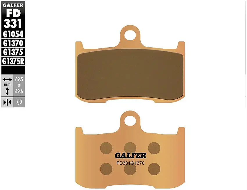 Pastiglie freno anteriori Galfer per Suzuki GSX-S 750 2017 - Mescola G1370 sinterizzata strada FD331G1370
