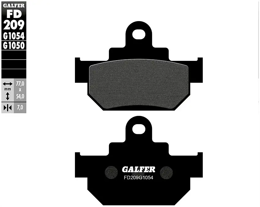 Pastiglie freno anteriori Galfer per suzuki ls 650 savage 1987 | 90-91 - Mescola G1054 semimetallica FD209G1054