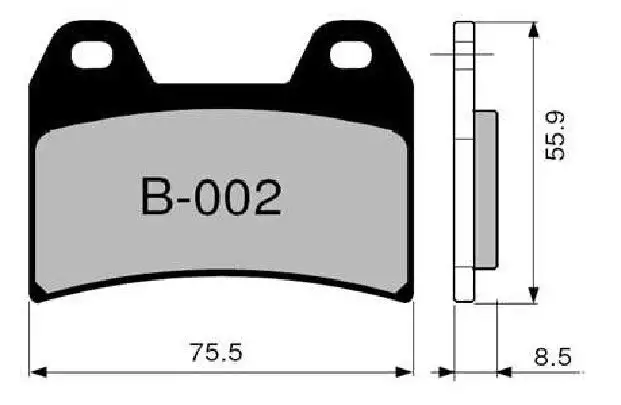 Pastiglie freno anteriori ZCOO per Aprilia Dorsoduro 1200 11-16 - Mescola EX sinterizzata ceramica Pista B002