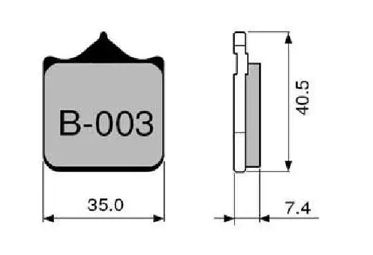 Pastiglie freno anteriori ZCOO per Aprilia RSV 1000 01-03 - Mescola EX sinterizzata ceramica Pista B003