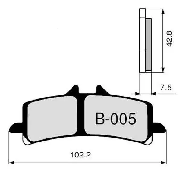 Pastiglie freno anteriori ZCOO per Aprilia RSV4 1000 Factory 09-10 - Mescola EX sinterizzata ceramica Pista B005