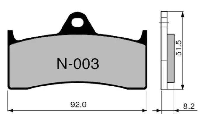 Pastiglie freno anteriori ZCOO per Buell M2 Cyclone 98-02 - Mescola EX sinterizzata ceramica Pista N003