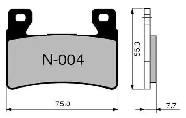 Pastiglie freno anteriori ZCOO per Honda CB 1300 F 03-04 - Mescola EX sinterizzata ceramica Pista N004