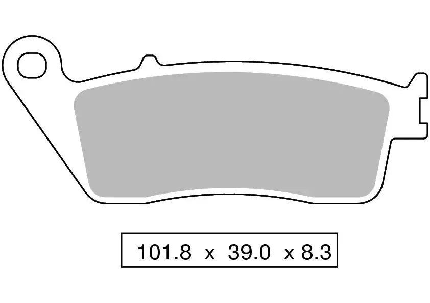 Pastiglie freno anteriori ZCOO per Honda CB 650 F 14-19 - Mescola EX sinterizzata ceramica Pista N007